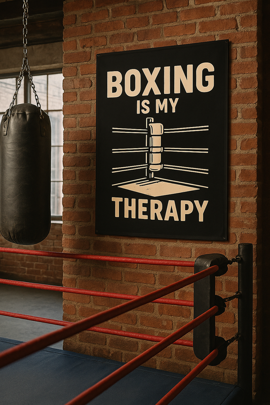 Boxing is my Therapy Poster